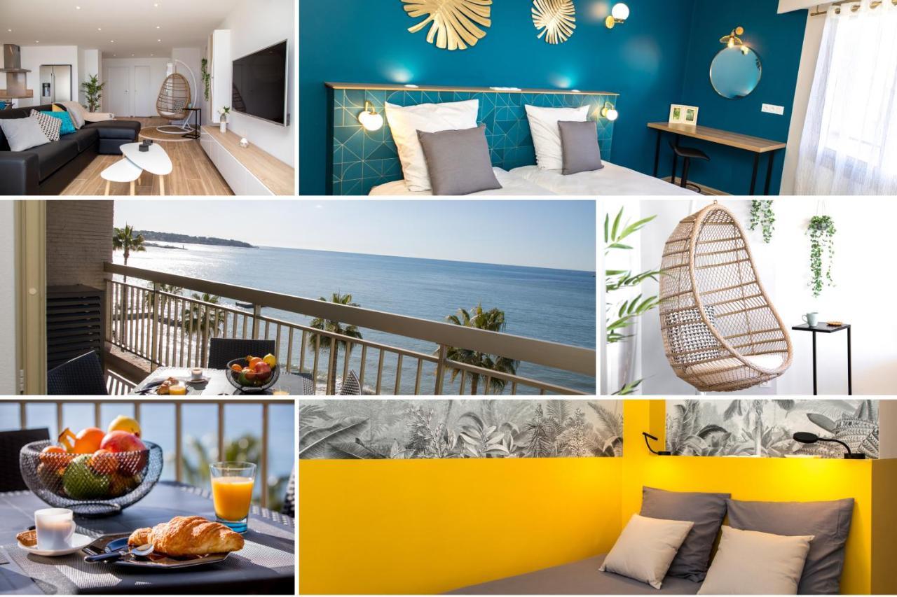 Vue Mer Panoramique, Clim, Balcon Et Plages Antibes Kültér fotó